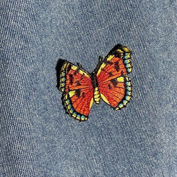 Vintage Pado Oversized Bedazzled Denim Jacket M - Picture 9 of 16